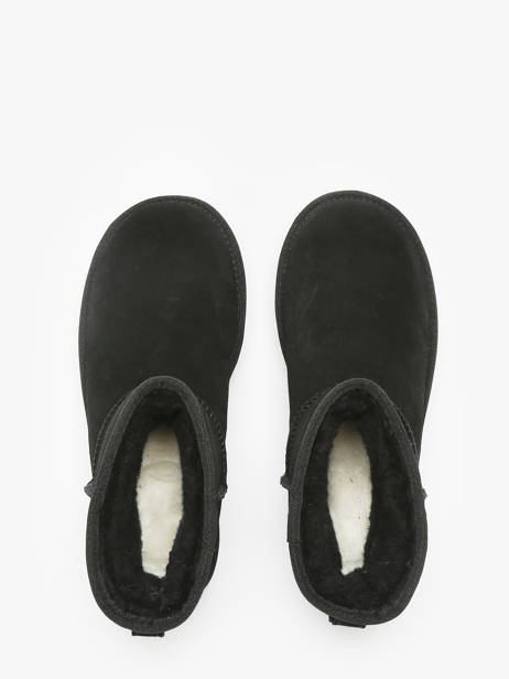 Boots Classic Mini Platform Uit Leder Ugg Zwart women 1134991 ander zicht 4